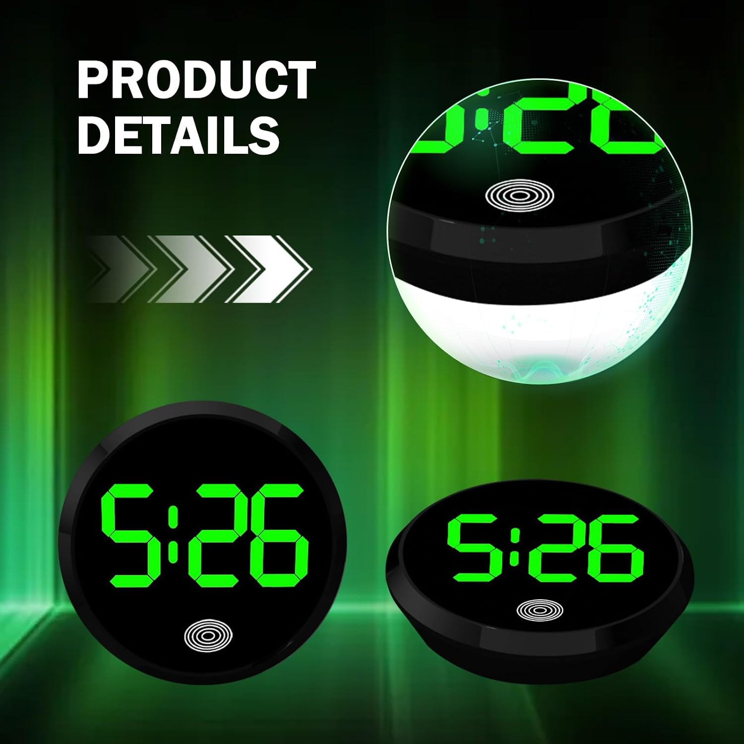 Universal Car Dashboard Digita - đánh giá và giá Led Desk Clock