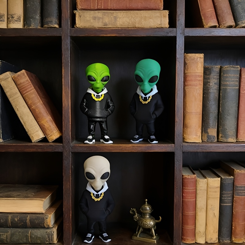 1 Piece Green Alien Figure wit - đánh giá và giá Home Office With Bookshelves